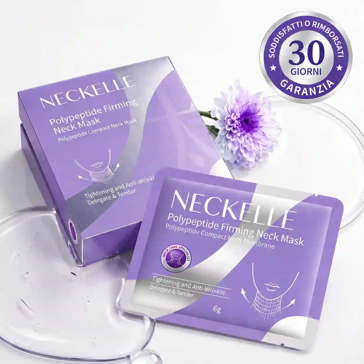 Neckelle™ - Masque pour le cou aux peptides